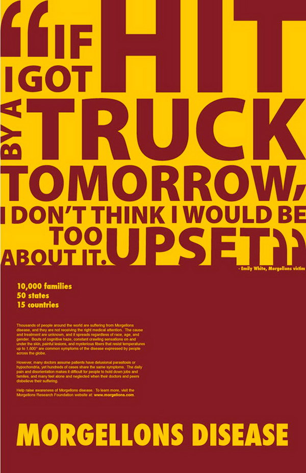 morgellons awareness type poster 8