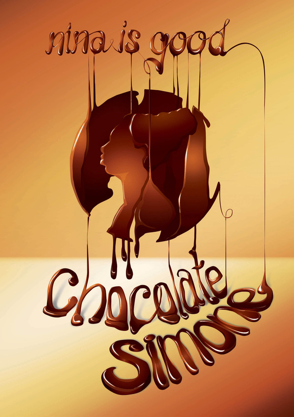 simone chocolate typographic poster 45