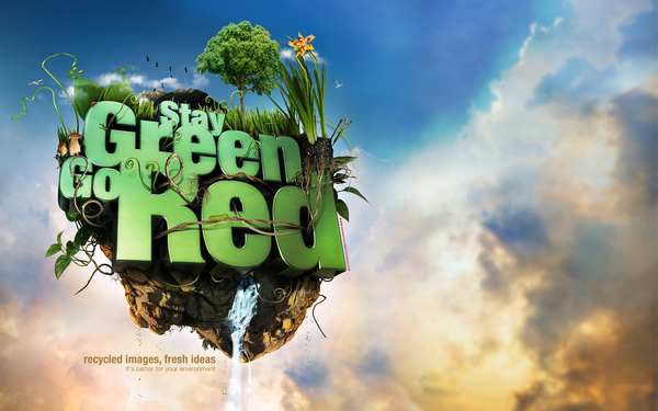 stay green go red poster 39
