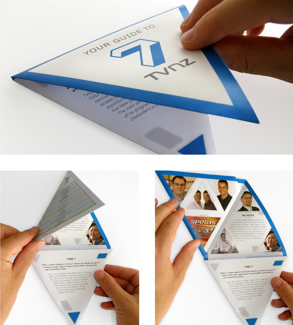 triangular folding brochure 3