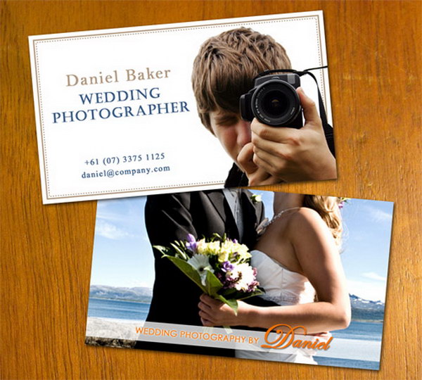 wedding photo business card 39 