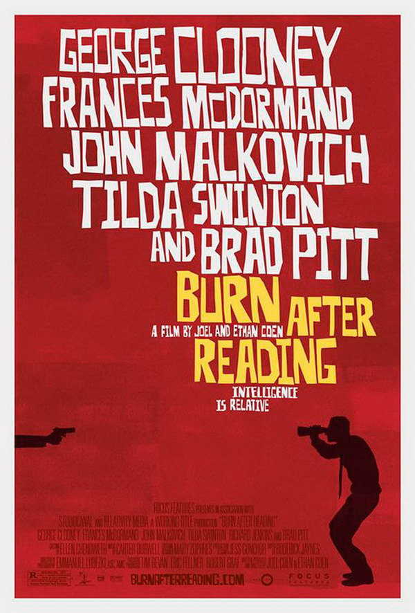 burn after reading movie poster 16