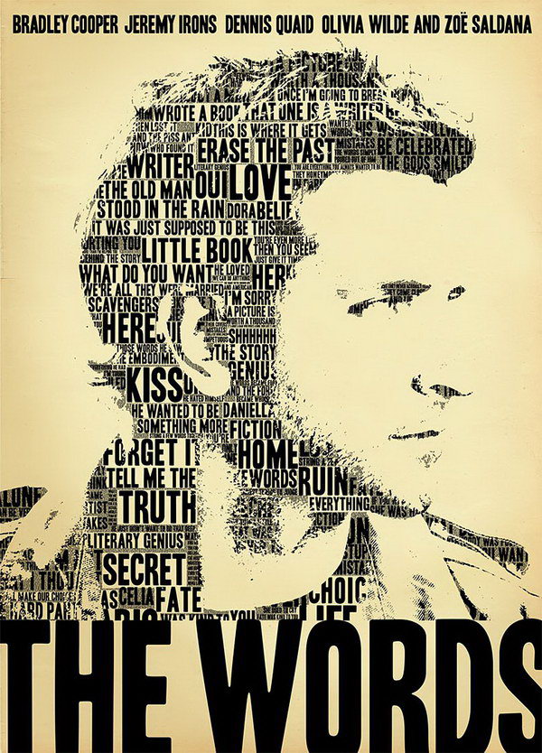 the words typography movie poster 21