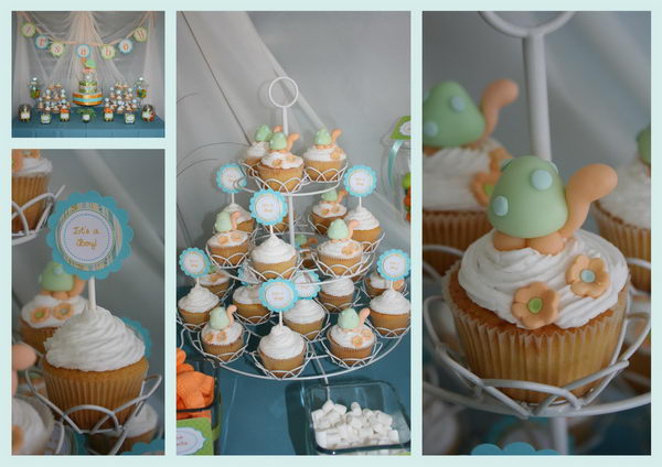 turtle boy baby shower decor 44