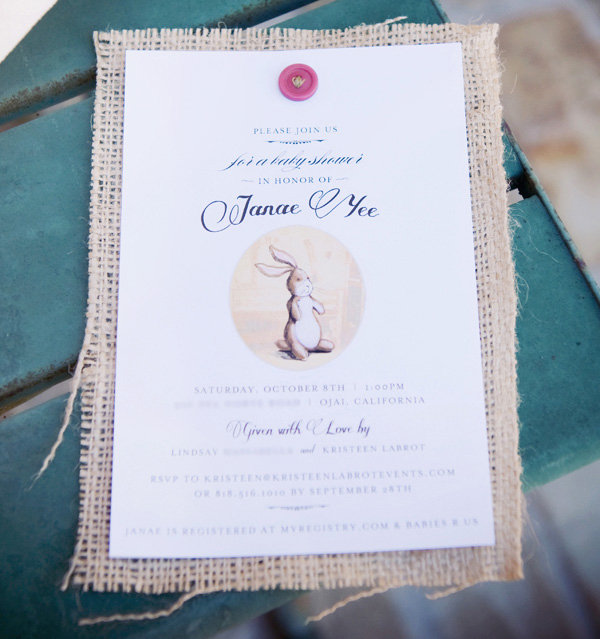 velveteen rabbit baby shower 7