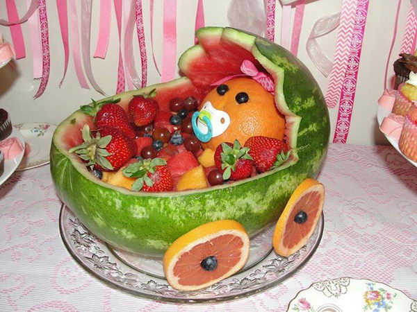 watermelon baby shower idea 1