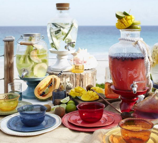 Glass Bottle Drink Dispenser Glass Bottle Drink Dispenser