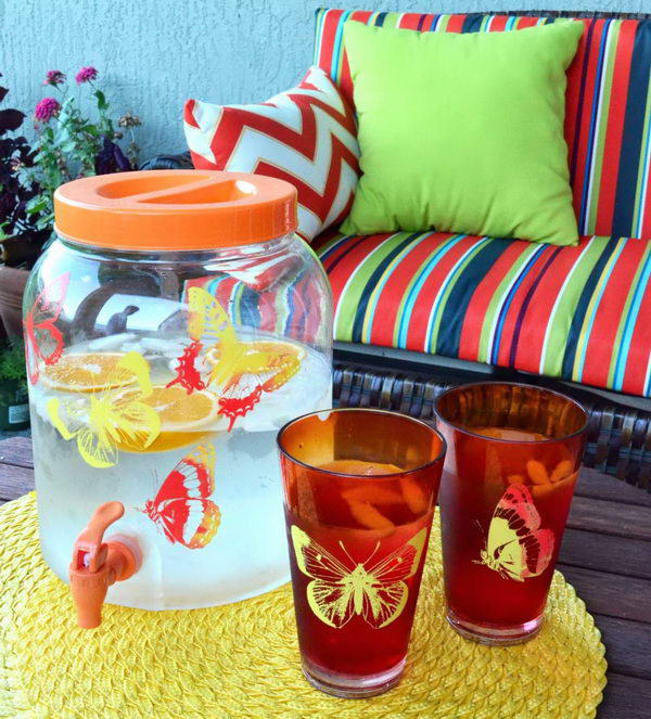 diy painted drink dispenser 31
