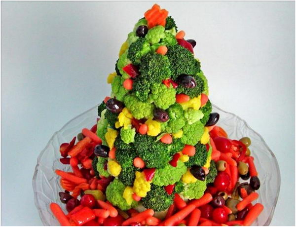 edible christmas tree arrangement idea 39 