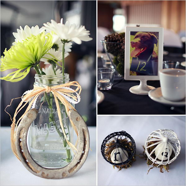 mason jar arrangement for wedding 36 