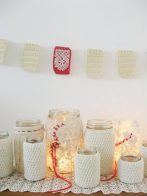 gleeful jam jars for wedding 11