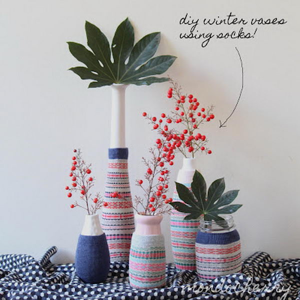 stylish sock sleeves vases 53 