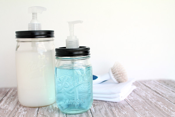 how to make mason jar soap dispensers 6