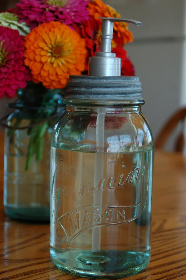 10+ Cool Mason Jar Soap Dispenser Craft Tutorials 2022