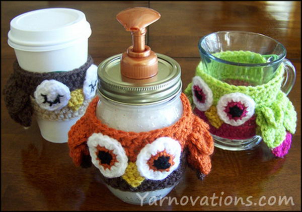 owl soap dispenser craft idea 1