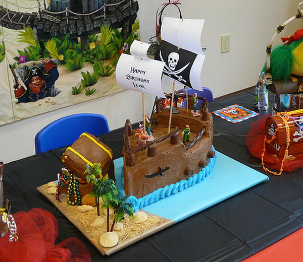 pirate ship cake 16 