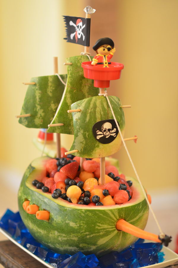 watermelon pirate ship party idea 1 