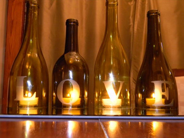20 homemade candle love centerpiece