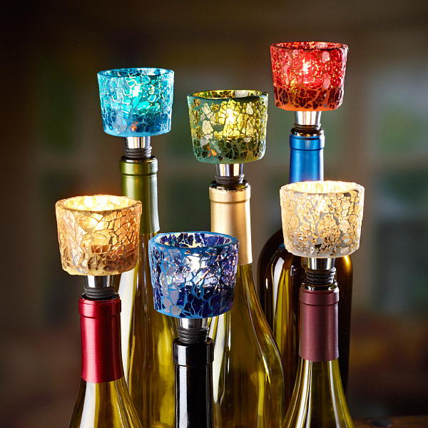 5 mosaic tealight holders