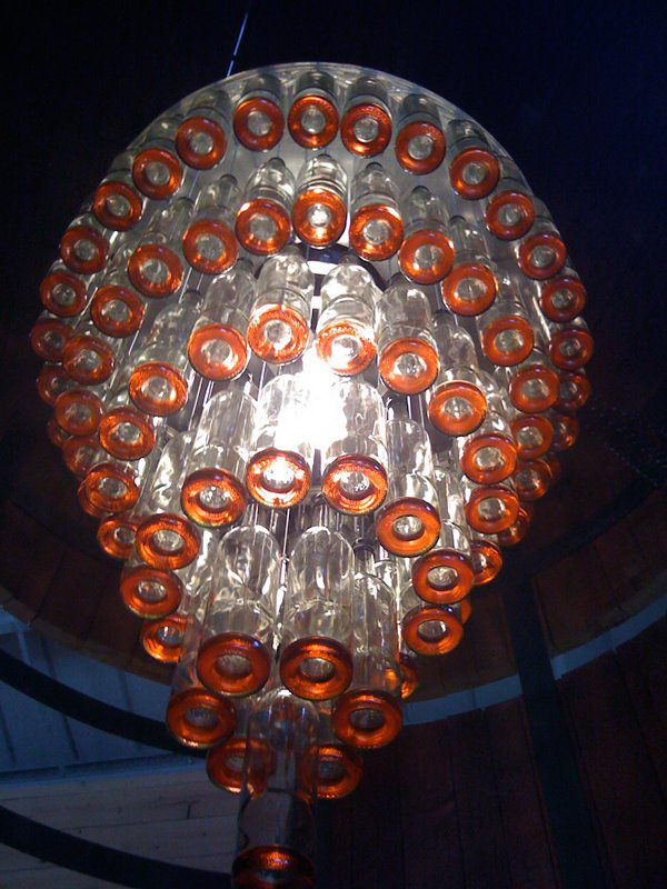 19 wine bottle chandelier 