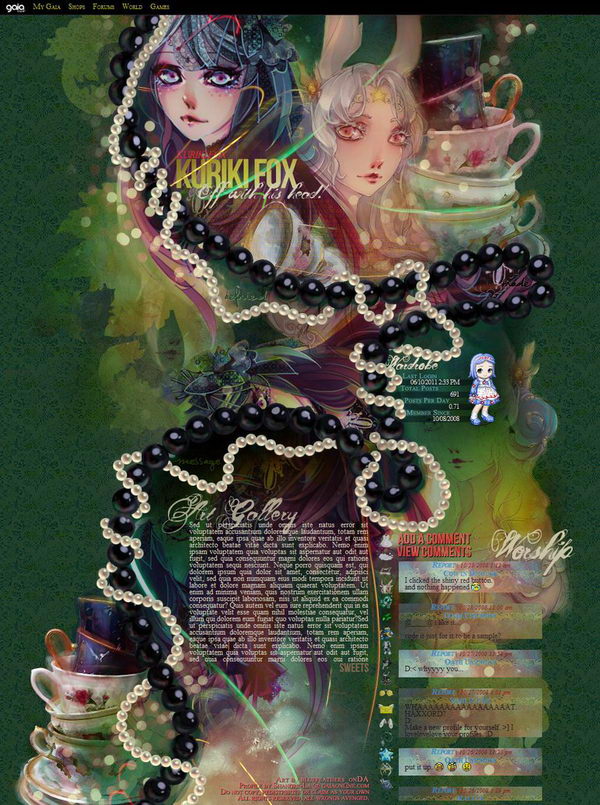 1 kurikifox gaia profile layout