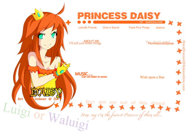 9 princess daisy profile layout