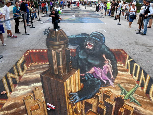 Kingkong 3D Street Art.