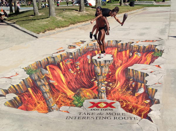 Lava Painting 3D Street Art.