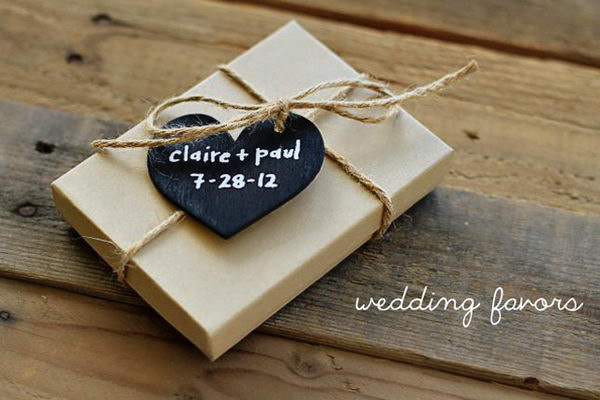 Chalkboard Gift Tag. 