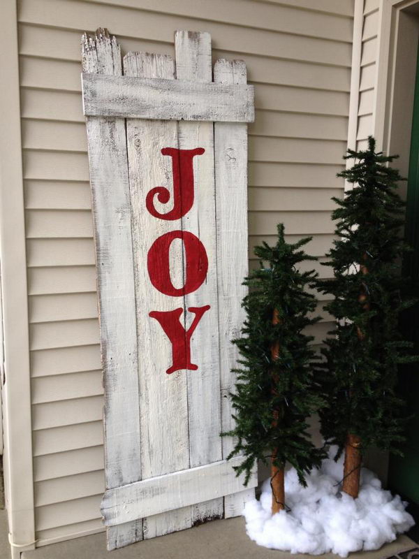 Cool Christmas JOY signs. They will add personality to your Christmas space and make your room stand out.