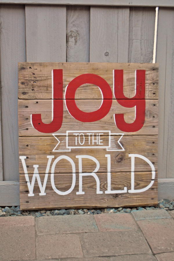 Cool Christmas JOY signs. They will add personality to your Christmas space and make your room stand out.