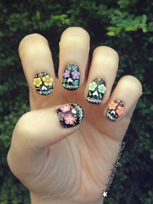 35 Cool 3d Nail Art 2017