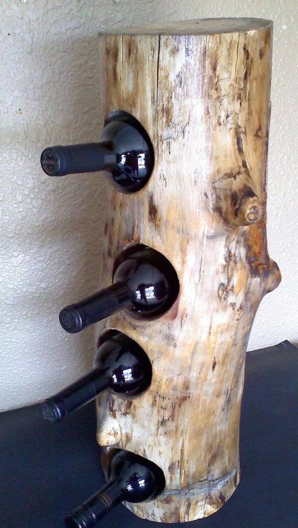 Floor standing Curvy Wine Rack. Really fun to create and have an aesthetic appeal that applies to your unique home. 