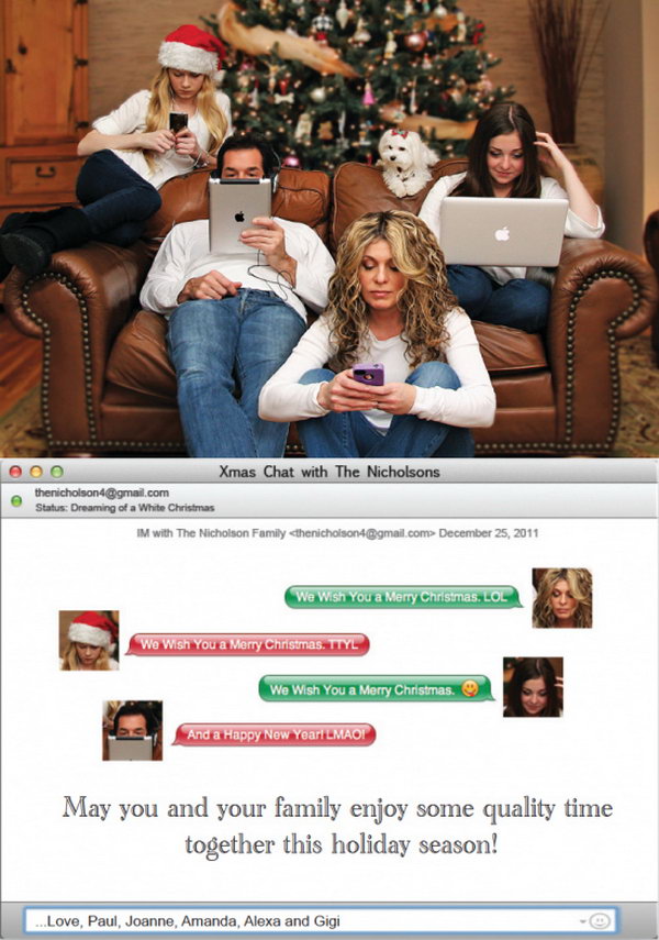 Funny Christmas Card.