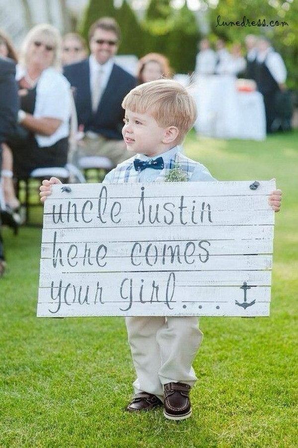 Wedding signs which help your guests find their way to your wedding, or tell them which way to go to park. It also shows your creativity to your friends and family members.