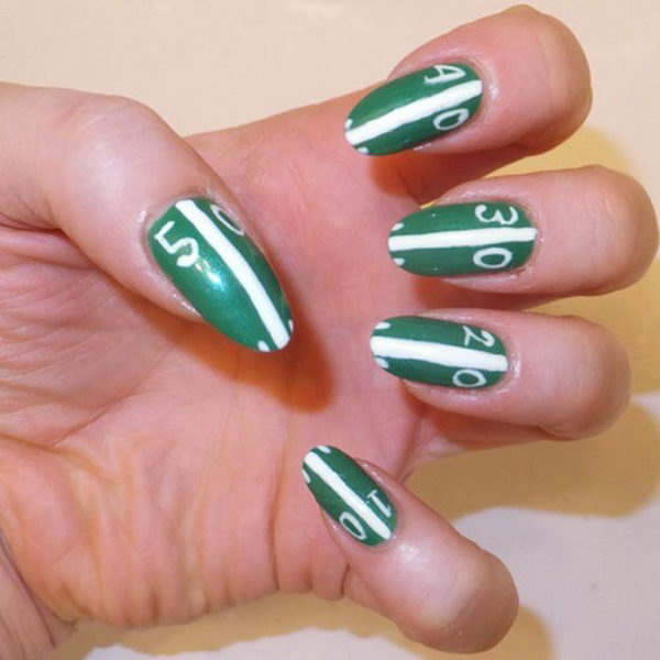 25 Cool Football Nail Art Designs 2022