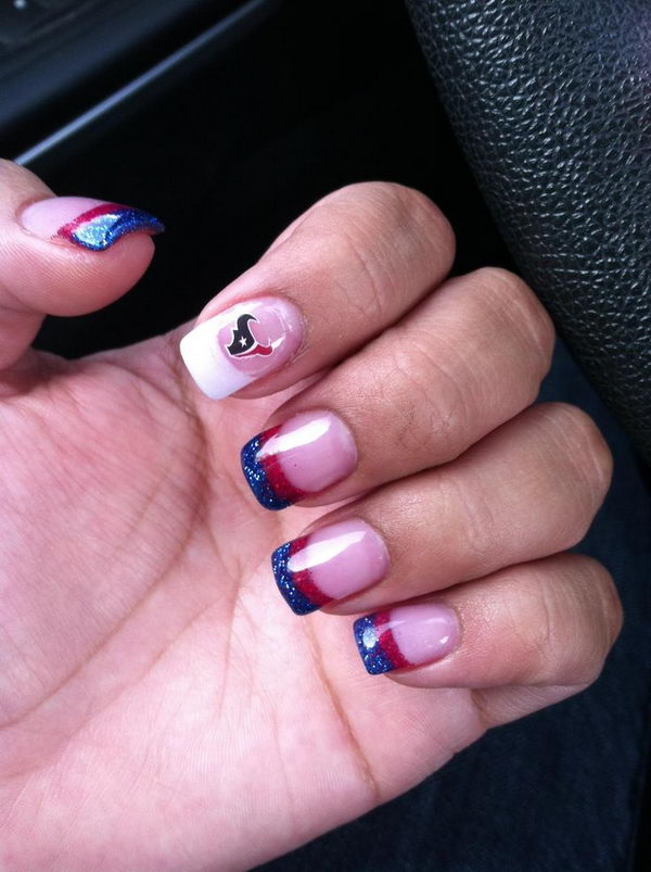 25 Cool Football Nail Art Designs 2017 Cool Football Nail Art. A fun way to support your team and show off your - 25 Cool Football Nail Art Designs 2017