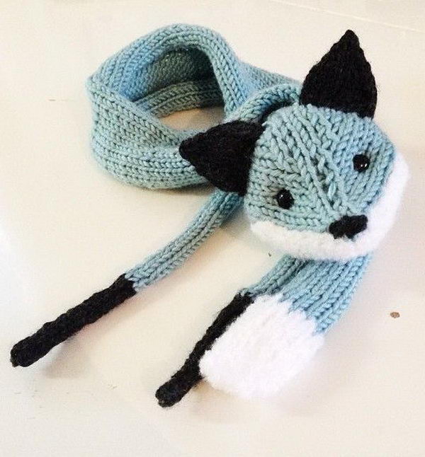 knitting knitted fox cool crochet knit projects yarn patterns crafts fabric hative tutorials pattern mr tiny kitty knits ideastand scarf