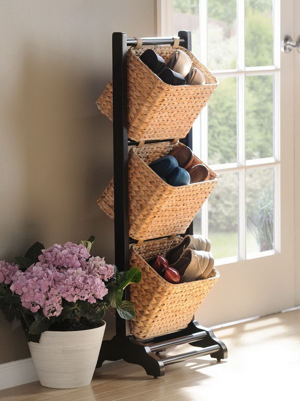 Basket Tower for Shoes Storage, 