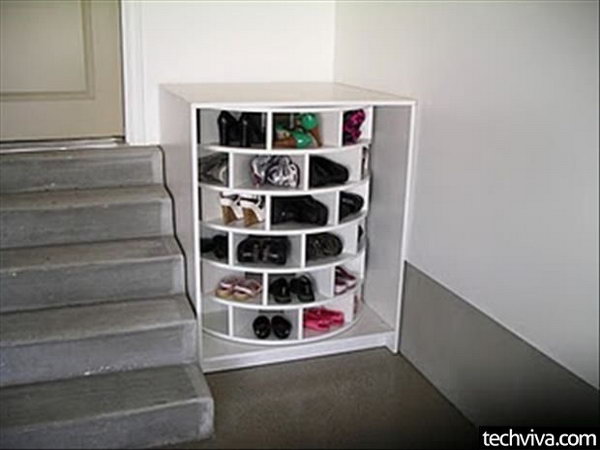 Round Shoe Rack for Storage, 