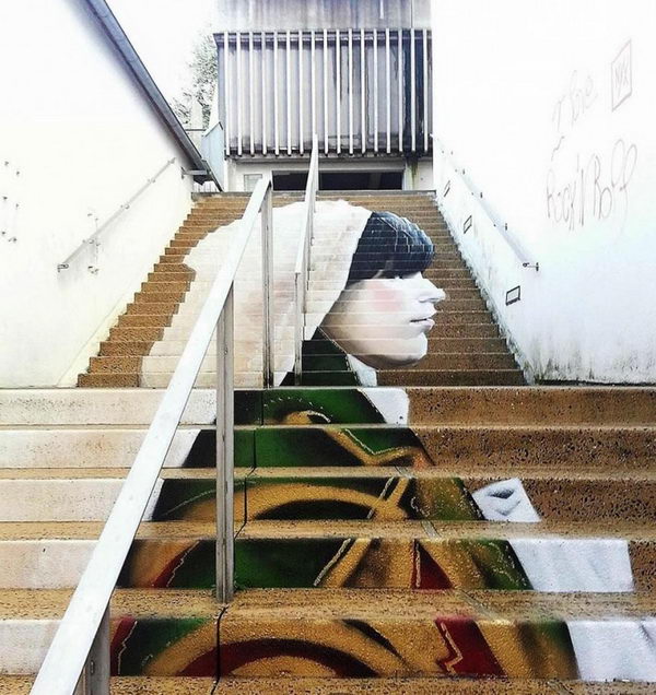 Stairs Street Art. 