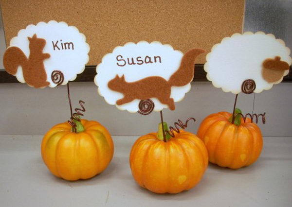 Fun and Creative Thanksgiving Place Cards. Decorate your tables and offer a small, but effective, way to add an air of festivity.