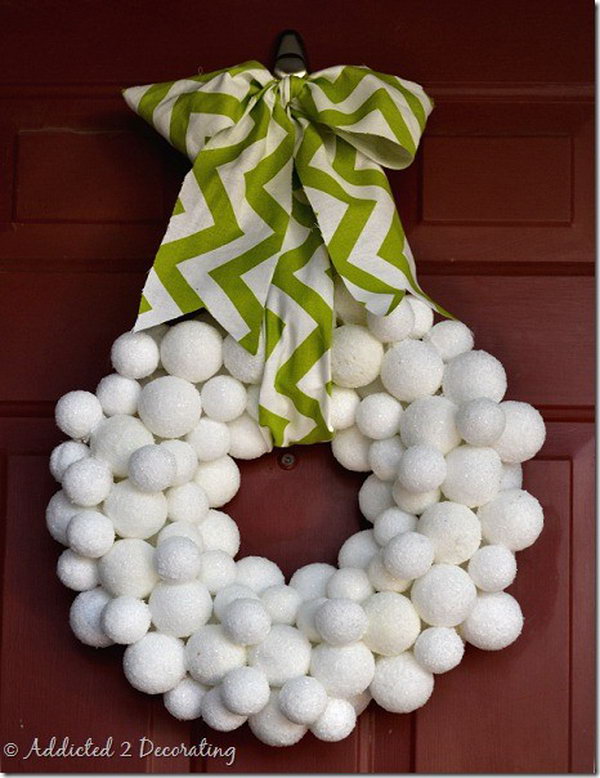 Snowball Wreath. 