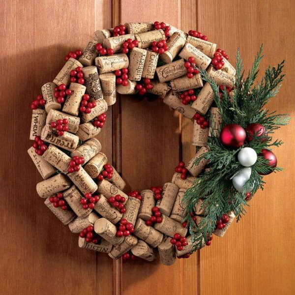 Wine Cork Wreath. 