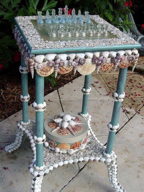 Seashells are a fun and inexpensive way to add color and texture to your decor. They can be easily turned into jewelries, candle holders, picture frames, chimes and lamps.