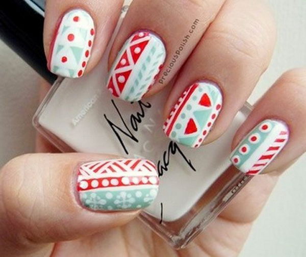 Cool Tribal Nail Art Ideas and Designs. Work to mark rites of passage, helped identify family members or work as a charm to ward off evil spirits. Wonderful for festive or special occasions.