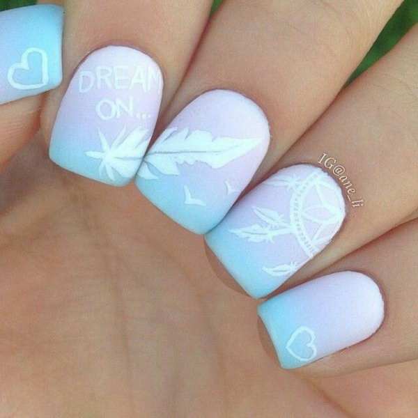 When it comes to nail art or manicures, there are so many choices. Feather design is one of the most popular nail art trend these days. Take a look at these creative feather nail art designs, which will make your nails truly stand out.