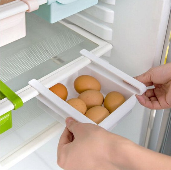 Double your storage space with the refrigerator sliding drawer.