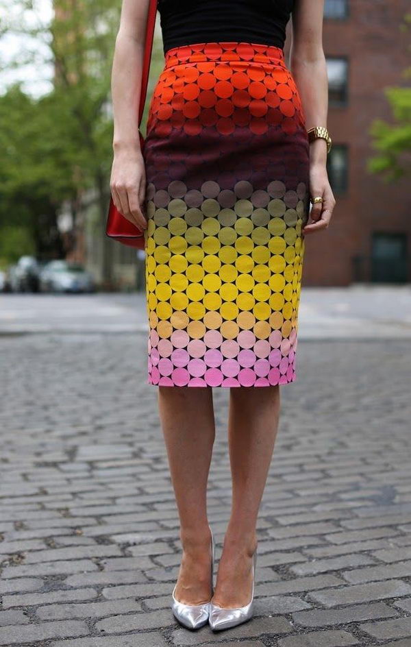 Stylish Pencil Skirt Idea. Shows the legs which keep it decidedly feminine. With a tucked in shirt or belted jacket, the pencil skirt gives you a long, lean line.