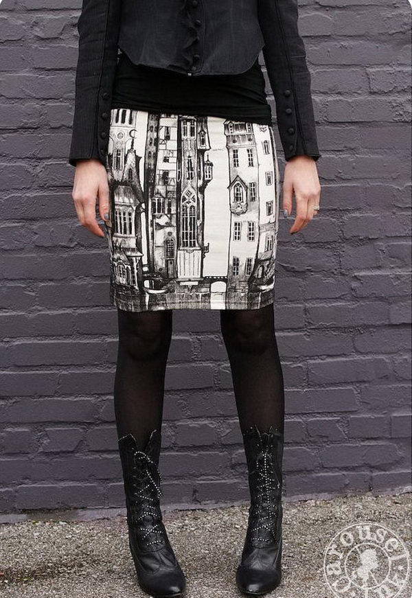 Stylish Pencil Skirt Idea. Shows the legs which keep it decidedly feminine. With a tucked in shirt or belted jacket, the pencil skirt gives you a long, lean line.